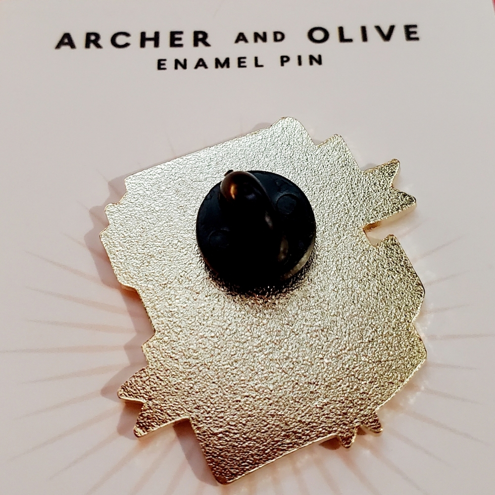 NWT Archer and Olive Enamel Pin 'Organized AF' - Picture 3 of 4
